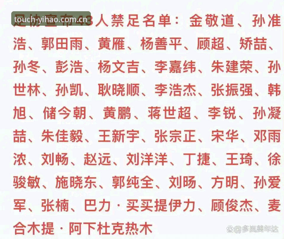 壹号app最新版 中国足协第三批禁足名单出炉:17人终身禁足+48人遭重罚的5大关键点